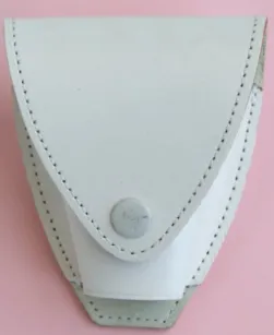 Kabura skórzana (biała) do kajdanek